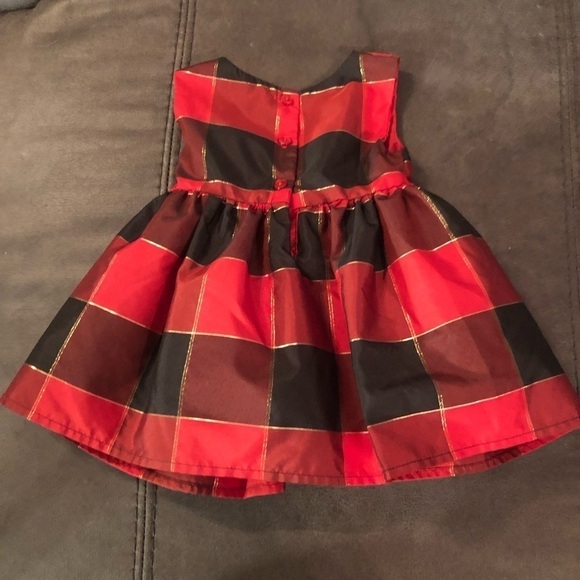 George Plaid Dress with Black Cover - Picture 4 of 6